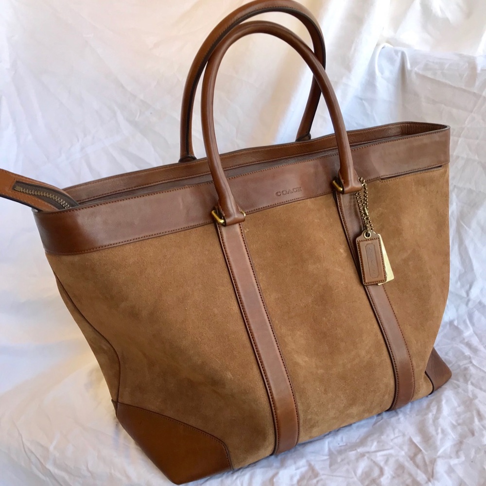Coach Men’s/unisex suede weekend tote
